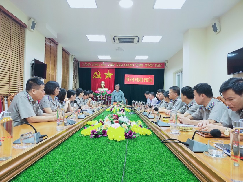 Tổng Cục trưởng Nguyễn Quang Thái thăm và làm việc với Cục THADS tỉnh Vĩnh Phúc