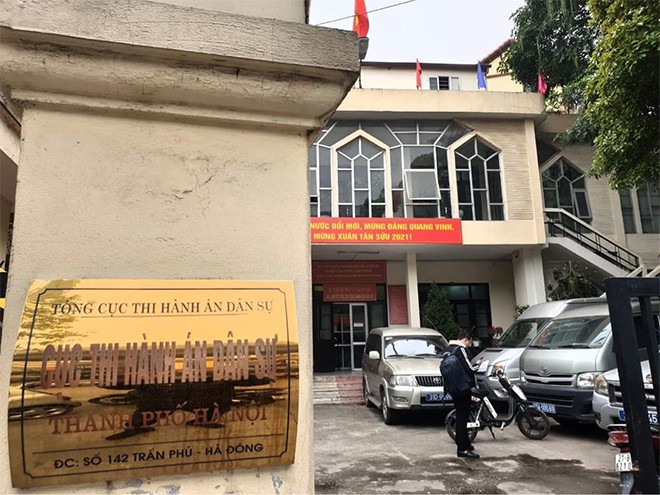 Trụ sở Cục Thi hành án dân sự Hà Nội