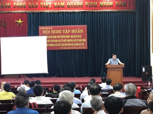 Yên Dũng, Bắc Giang: Tập huấn nghiệp vụ cho Báo cáo viên pháp luật, tuyên truyền viên pháp luật 