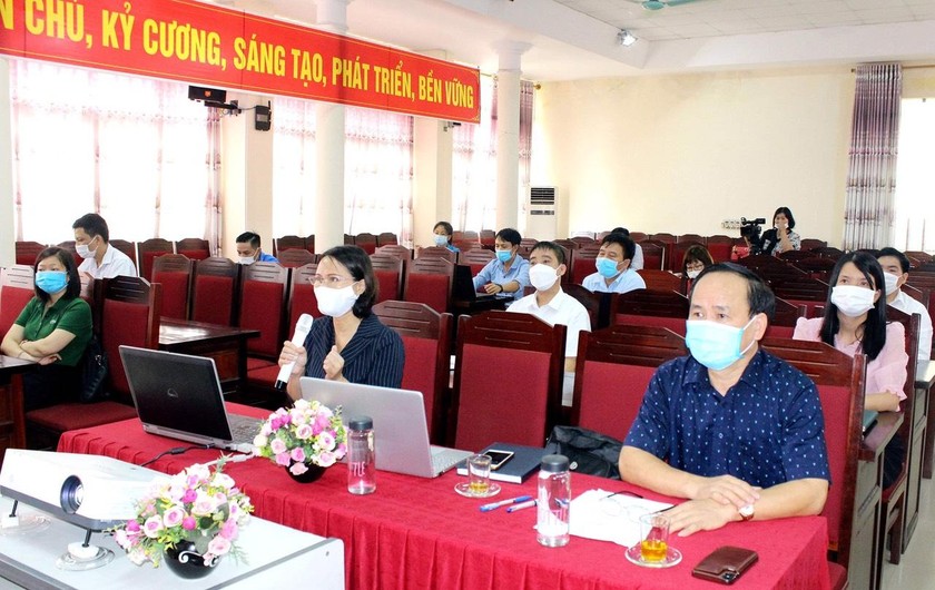 Hội nghị trực tuyến tập về công tác phòng, chống dịch COVID-19 trong doanh nghiệp ở Vĩnh Phúc