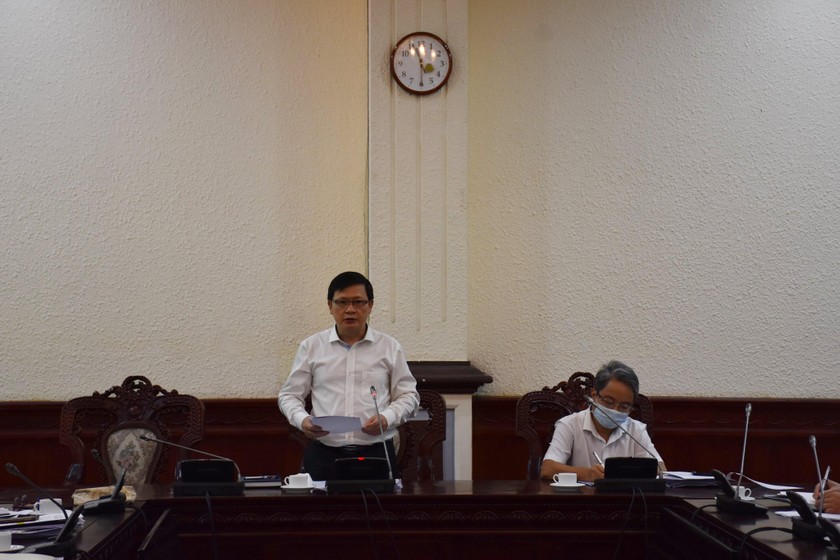 Thứ trưởng Mai Lương Khôi phát biểu kết luận cuộc họp