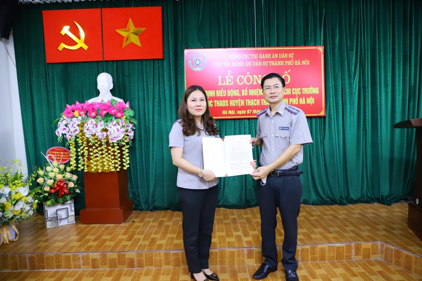 Điều động, bổ nhiệm Chi cục trưởng THADS huyện Thạch Thất, Hà Nội