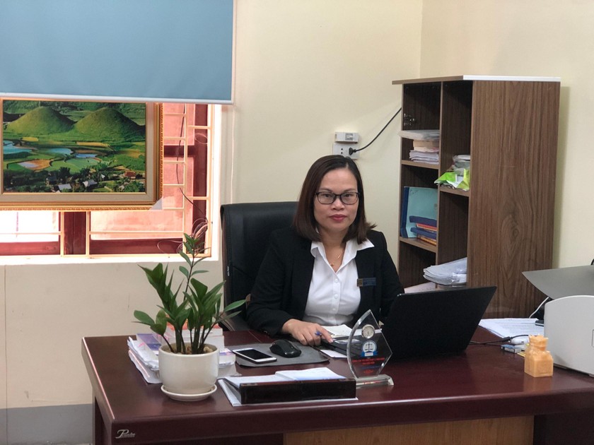 Bà Lê Thị Diệu, Phó Giám đốc Trung tâm Trợ giúp pháp lý tỉnh Điện Biên .