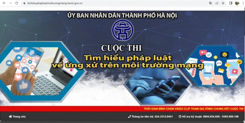 Hà Nội: Ban hành thể lệ Cuộc thi “Tìm hiểu pháp luật về ứng xử trên môi trường mạng”