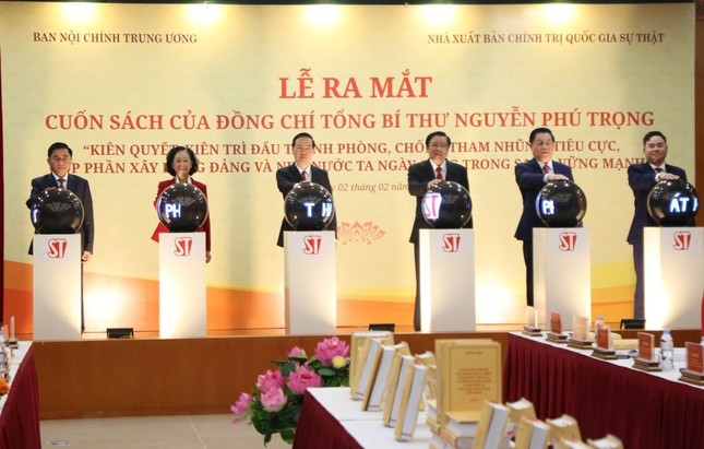Lãnh đạo Đảng, Nhà nước tại Lễ ra mắt cuốn sách của Tổng Bí thư Nguyễn Phú Trọng