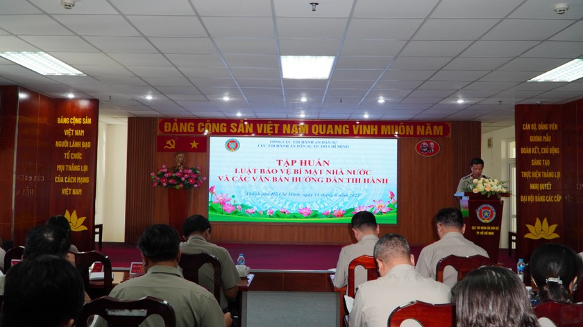 Cục THADS TP. Hồ Chí Minh: Tập huấn Luật Bảo vệ bí mật nhà nước và các văn bản hướng dẫn