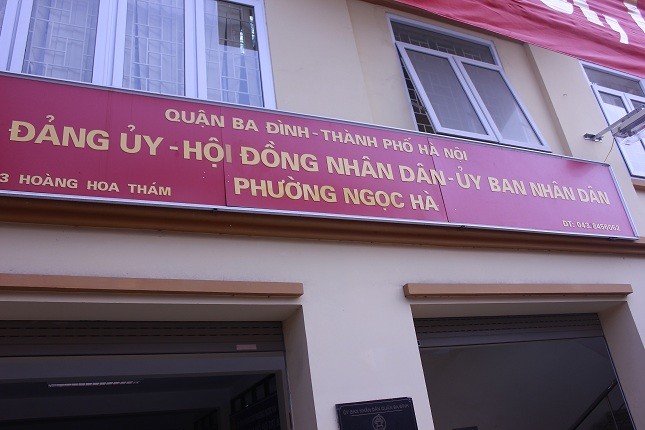 UBND phường Ngọc Hà thừa nhận chưa xử lý được công trình sai phép