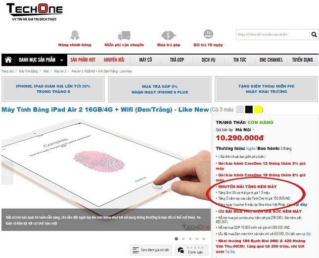 Công ty TNHH Tech One Việt Nam bị khách hàng tố lừa “khuyến mại ảo“