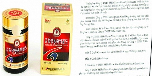 Phát hiện các sản phẩm sâm Hàn Quốc không đảm bảo chất lượng