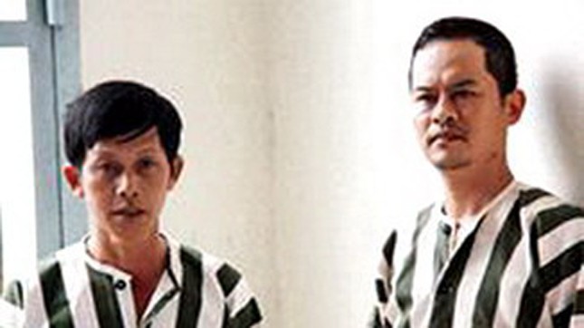 Bị can Nguyễn Tuấn Anh và Nguyễn Đức Lễ tại Trại tạm giam Công an tỉnh Khánh Hòa