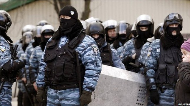 Đơn vị cảnh sát Berkut của Ukraine.