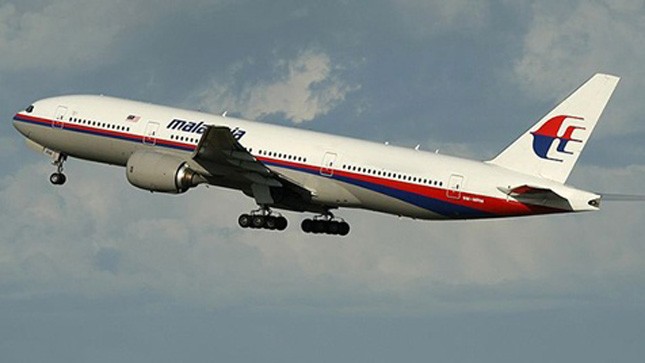 Một chiếc máy bay Boeing 777-200, loại tương tự chiếc bị mất tích hôm nay. Ảnh: Wikipedia