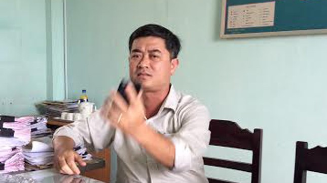 Ông Trần Mạnh Hùng, Chủ tịch phường Hương Hồ.  Ảnh: Quang Tám