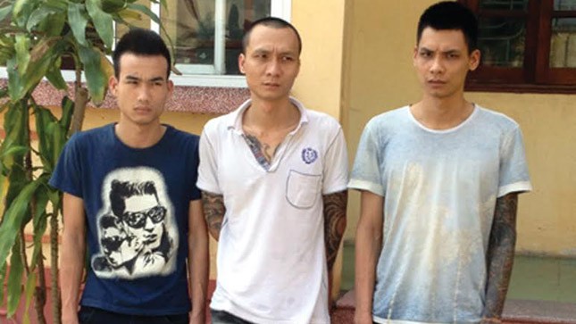 Ba đối tượng bị bắt giữ trên đường chạy trốn.