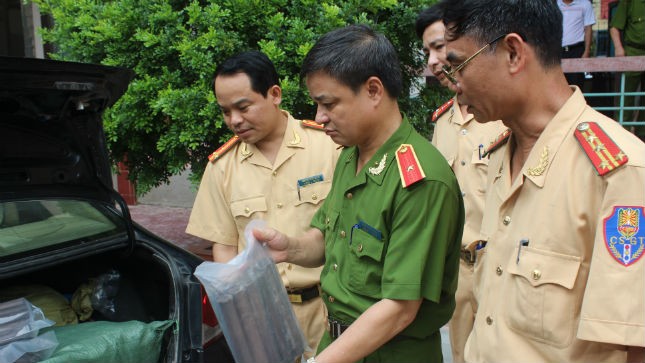 lBan Chuyên án thu giữ 160kg thuốc nổ tàng trữ trái phép.