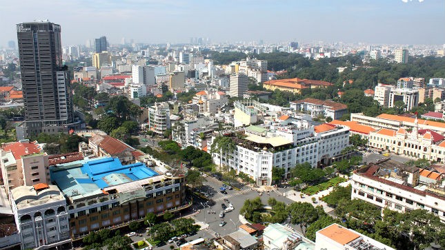 Trung tâm thành phố Hồ Chí Minh. Ảnh: MH