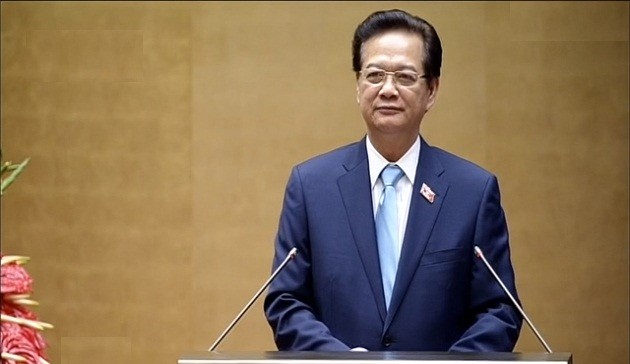 Thủ tướng Nguyễn Tấn Dũng báo cáo trước Quốc hội