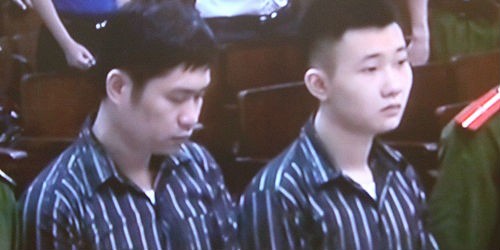 Bị cáo Nguyễn Mạnh Tường và bị cáo Đào Quang Khánh 