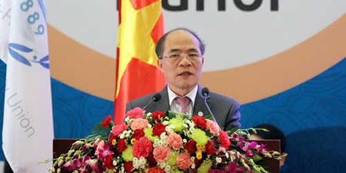 Chủ tịch Quốc hội Việt Nam, Chủ tịch IPU-132 Nguyễn Sinh Hùng. Ảnh: VGP/Vũ Dũng