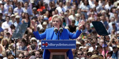 Bài diễn văn tranh cử đầu tiên của  Hillary Clinton