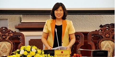 Bà Nguyễn Thúy Hiền, Thứ trưởng Bộ Tư pháp 