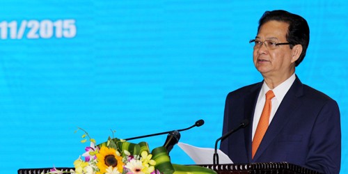 Thủ tướng Nguyễn Tấn Dũng phát biểu tại buổi lễ.
