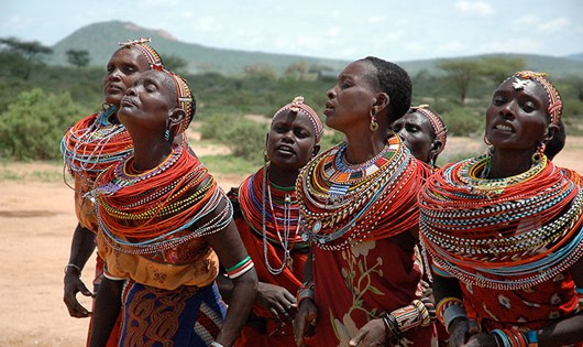  Những người phụ nữ của bộ tộc Massai. 