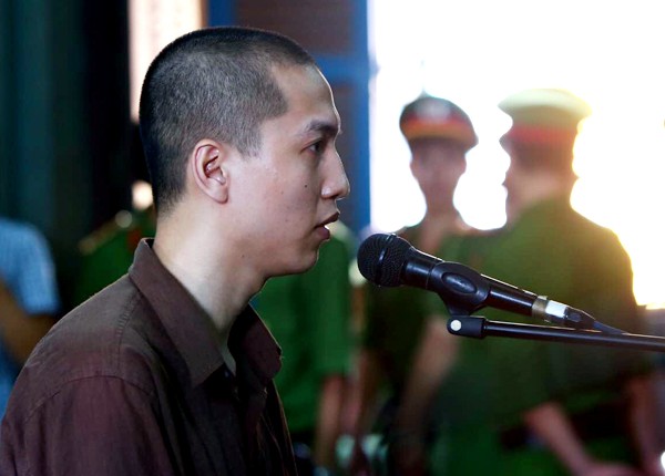 Bị cáo Nguyễn Hải Dương trong phiên tòa phúc thẩm