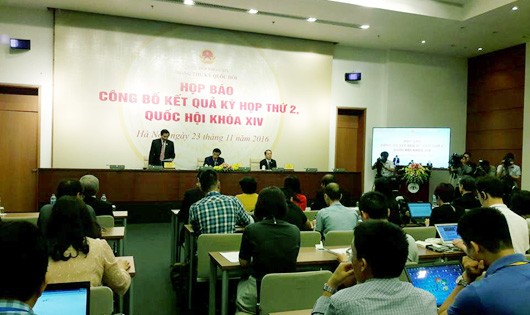 Văn phòng Quốc hôi họp báo sau khi bế mạc kỳ họp thứ 2 QH khóa XIV