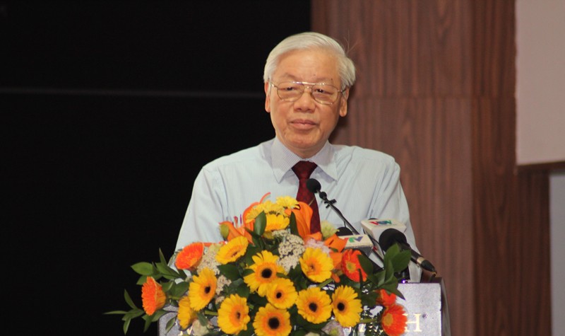Tổng Bí thư Nguyễn Phú Trọng phát biểu chỉ đạo tại Hội nghị