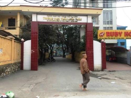 Trường THCS Trần Quốc Toản nằm trên địa bàn TP Hạ Long, Quảng Ninh. ảnh- VNE