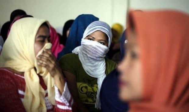 Phụ nữ Indonesia tại Trung Đông. (Ảnh: EPA)