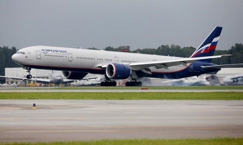 Một chiếc máy bay của hãng hàng không Aeroflot. Ảnh: Reuters.