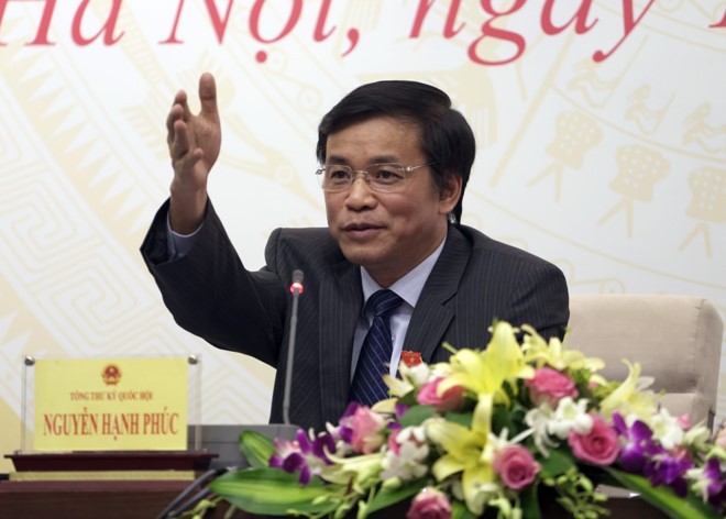 Tổng thư ký QH Nguyễn Hạnh Phúc.