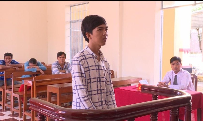 Bị cáo Nguyễn Quốc Cường tại phiên tòa.