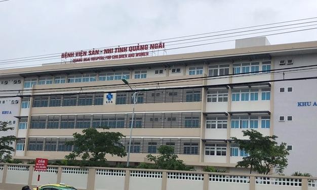 Bệnh viện Sản-Nhi Quảng Ngãi, nơi xảy ra sự cố cấp nhầm thuốc cho sản phụ Tưởng.