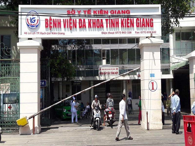 Bệnh viện đa khoa tỉnh Kiên Giang nơi xảy ra sự việc. (Nguồn ảnh: internet)
