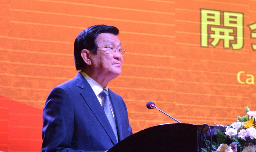 Nguyên Chủ tịch nước Trương Tấn Sang phát biểu tại Hội nghị