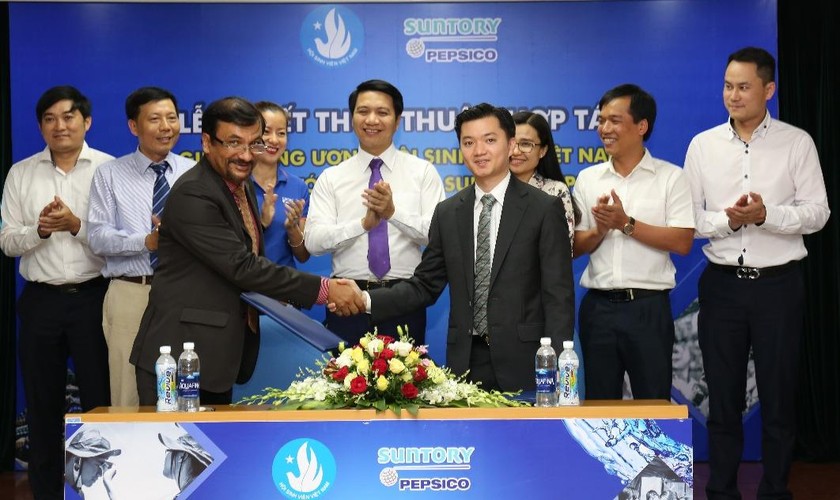 Suntory PepsiCo Việt Nam cam kết đồng hành hỗ trợ lâu dài cùng SVVN