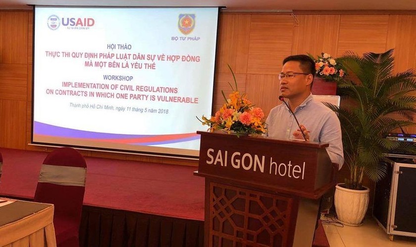Ông Trịnh Công Thanh (Giám đốc Trung tâm Tư vấn pháp luật và bảo trợ tư pháp cho người khuyết tật Việt Nam) 