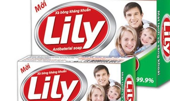 Xà bông thơm (nhãn hàng Lily) - 1 trong 4 sản phẩm bị thu hồi của Công ty cổ phần hóa mỹ phẩm Mỹ Hảo.
