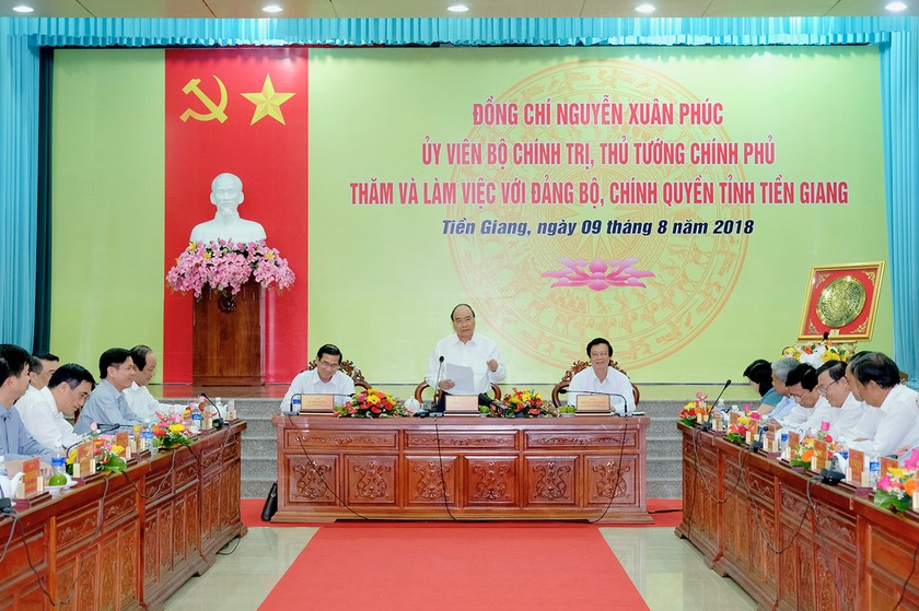 Thủ tướng đề nghị kinh tế Tiền Giang cần phát triển trên 5 trụ cột chính