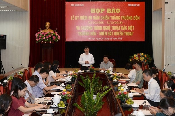 Buổi họp báo kỉ niệm 50 năm Truông Bồn huyền thoại