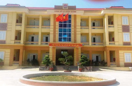 Công sở xã Luận Thành, nơi chị Nguyễn Thị Nh. bị con trai nữ hiệu trưởng mầm non xông vào hành hung