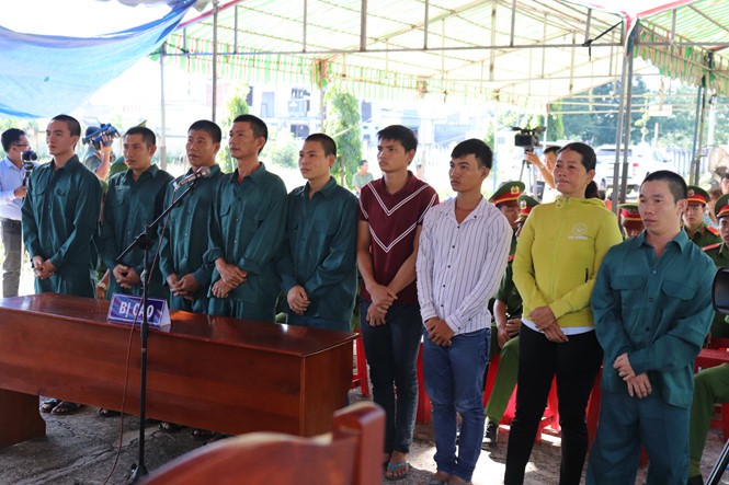 Xét xử sơ thẩm vụ án 'gây rối, đốt phá' ở Phan Rí, Bình Thuận