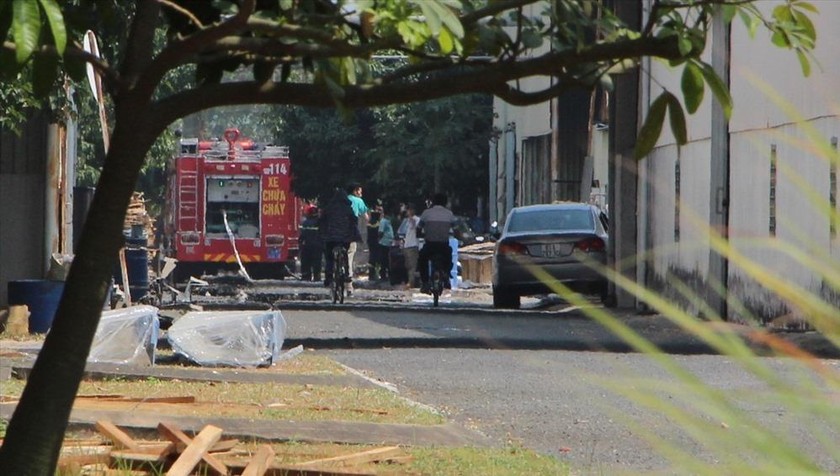 Cháy lớn ở Công ty Moashterprise Việt Nam 1 người tử vong