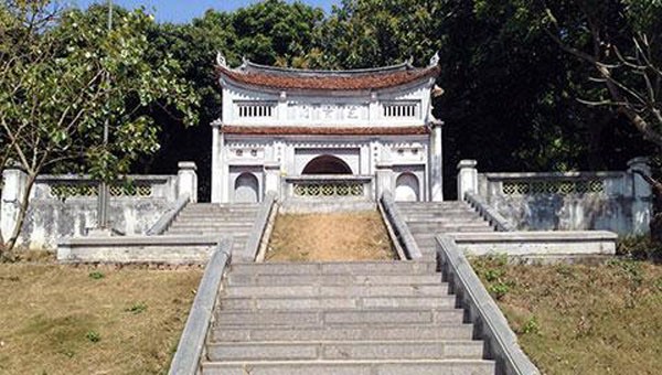 Di tích đền thờ Thái sư Lê Văn Thịnh. (Ảnh: Lê Loan) 
