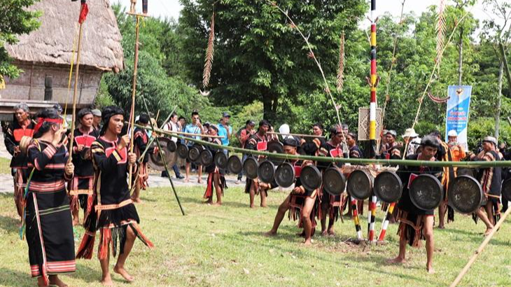 Lễ hội văn hóa truyền thống dân tộc Gia Rai.
