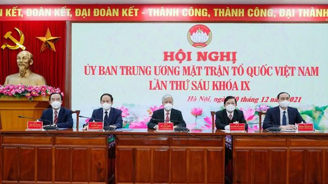 Lãnh đạo Ủy ban Trung ương Mặt trận Tổ quốc Việt Nam chủ trì Hội nghị.