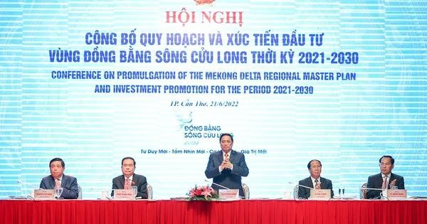  Hội nghị công bố quy hoạch và xúc tiến đầu tư vùng Đồng bằng sông Cửu Long.